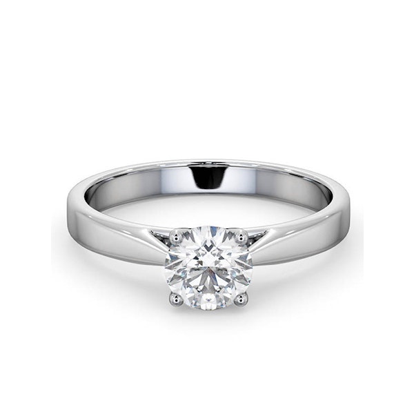 Engagement Ring Certified 0.90CT Petra 18K White Gold E/VS2 - Image 3