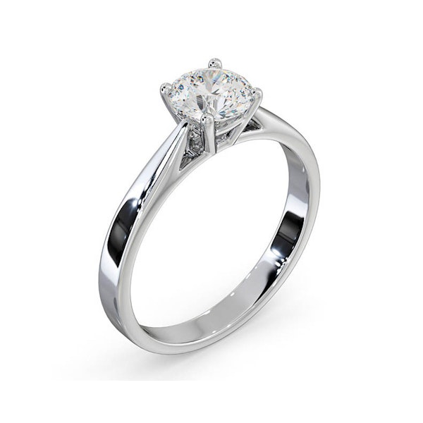 Engagement Ring Certified 1.00CT Petra 18K White Gold G/SI2 - Image 2