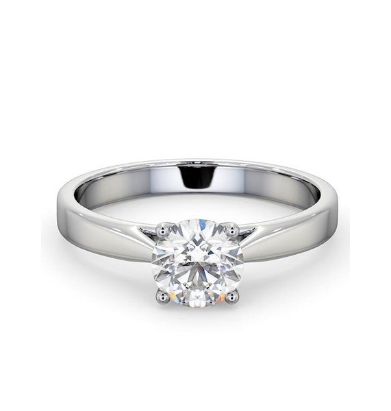 Engagement Ring Certified 1.00CT Elysia 18K White Gold G/SI2 - Image 3