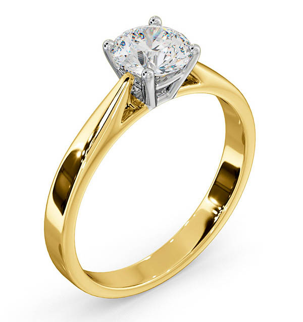 knijpen lijden gemakkelijk te kwetsen Yellow Gold Engagement Rings | The Diamond Store™