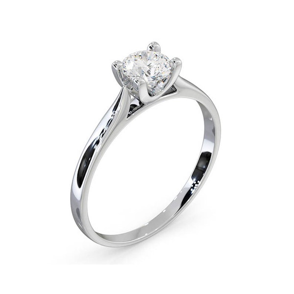 Certified 0.50CT Grace Platinum Engagement Ring E/VS1 - Image 2