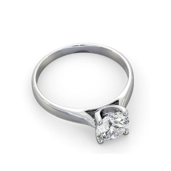 Certified 1.00CT Grace Platinum Engagement Ring G/SI1 - Image 4