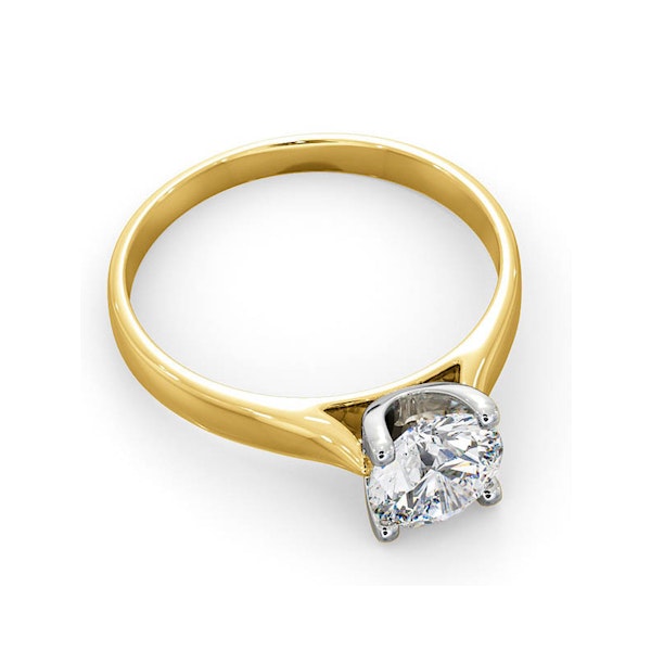 Certified 1.00CT Grace 18K Gold Engagement Ring G/SI2 - Image 4