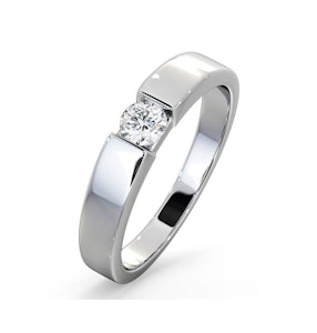 Certified Jessica 18K White Gold Diamond Engagement Ring 0.25CT