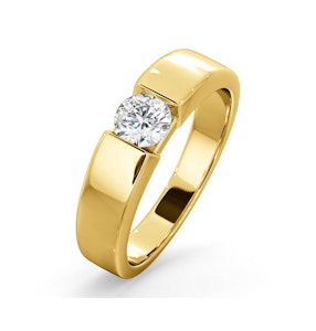 Certified Jessica 18K Gold Diamond Engagement Ring 0.50CT