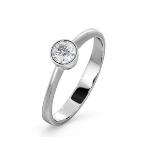 Diamond Engagement Ring - Emily Round 0.25CT H/SI - 18K White Gold