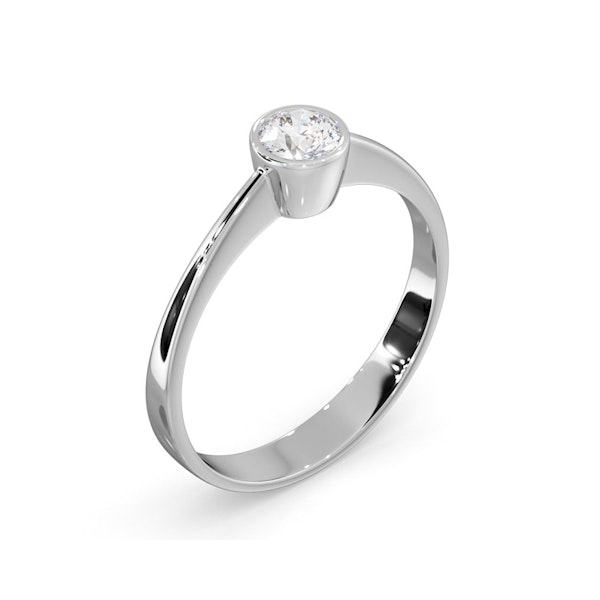 Diamond Engagement Ring - Emily Round 0.25CT H/SI - 18K White Gold - Image 3