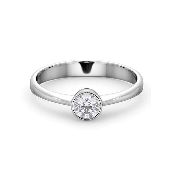 Diamond Engagement Ring - Emily Round 0.25CT G/VS - 18K White Gold - Image 2