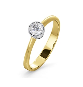 Diamond Engagement Ring - Emily Round 0.25CT G/VS - 18K Gold