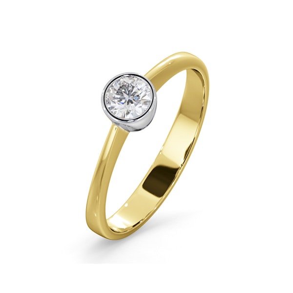 Diamond Engagement Ring - Round Emily 0.25CT 18K Gold - Image 1