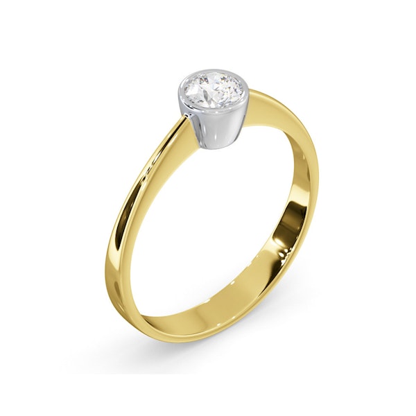 Diamond Engagement Ring - Round Emily 0.25CT 18K Gold - Image 3