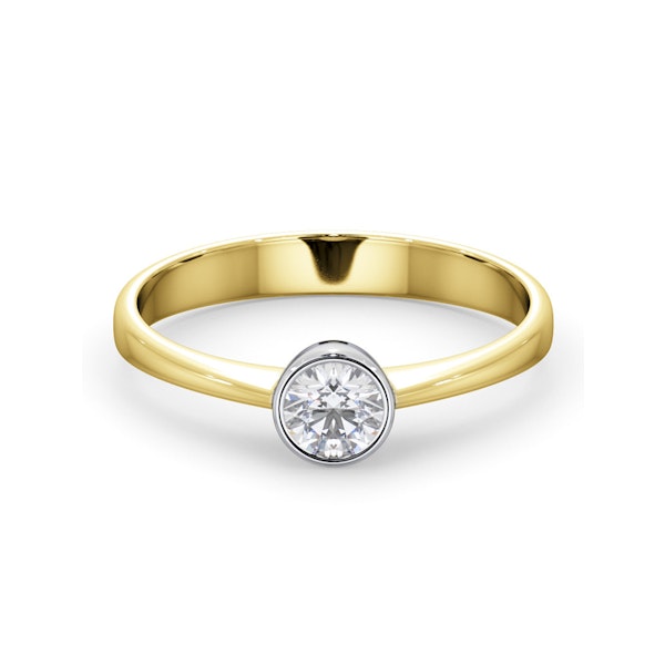 Diamond Engagement Ring - Round Emily 0.25CT 18K Gold - Image 2