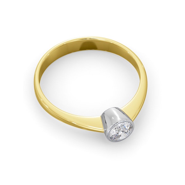 Diamond Engagement Ring - Emily Round 0.25CT H/SI - 18K Gold - Image 4