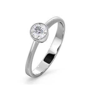 Diamond Engagement Ring - Emily Round 0.33CT H/SI - 18K White Gold