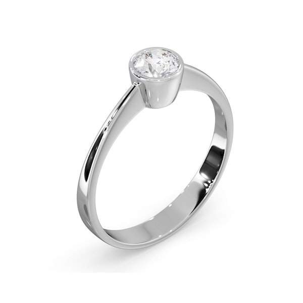 Diamond Engagement Ring - Round Emily 0.33CT 18K White Gold - Image 3