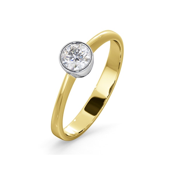 Diamond Engagement Ring - Round Emily 0.33CT 18K Gold - Image 1