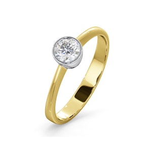 Diamond Engagement Ring - Emily Round 0.33CT H/SI - 18K Gold