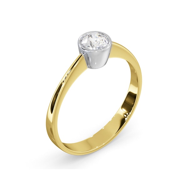 Diamond Engagement Ring - Round Emily 0.33CT 18K Gold - Image 3