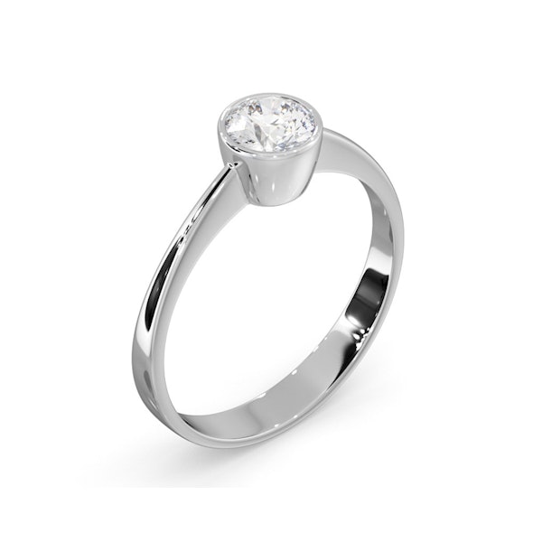 Diamond Engagement Ring - Round Emily 0.50CT 18K White Gold - Image 3