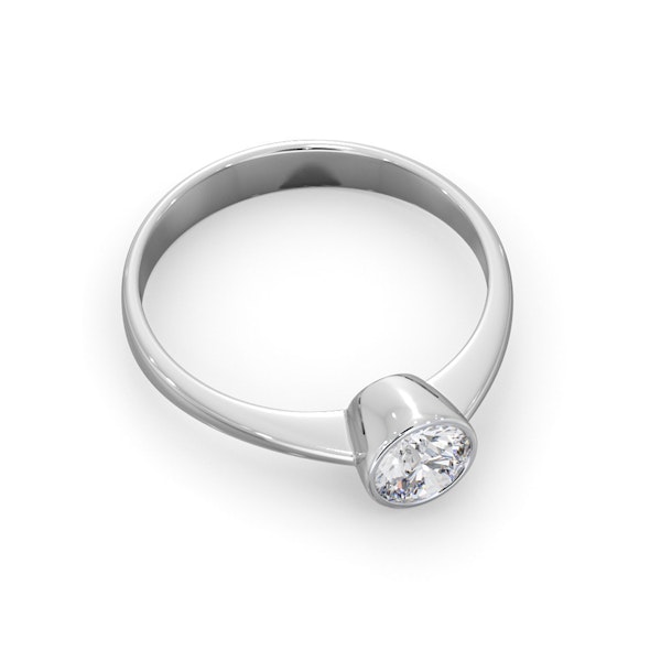 Diamond Engagement Ring - Round Emily 0.50CT 18K White Gold - Image 4