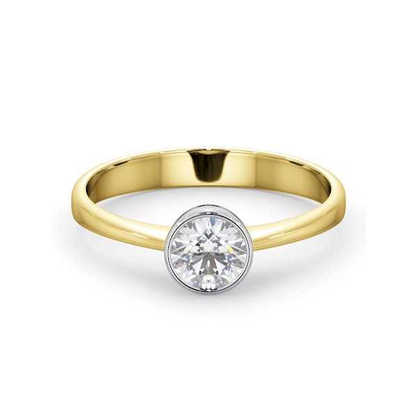 Diamond Engagement Ring - Round Emily 0.50CT 18K Gold - Image 2