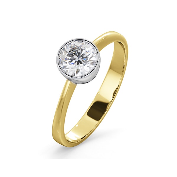 Diamond Engagement Ring - Round Emily 0.75CT 18K Gold - Image 1