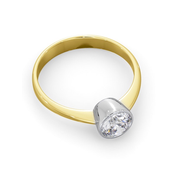Diamond Engagement Ring - Round Emily 0.75CT 18K Gold - Image 4