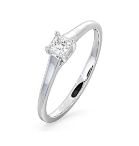 Certified Lucy Platinum Diamond Engagement Ring 0.25CT-F-G/VS