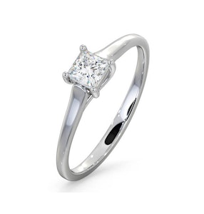 Certified Lucy Platinum Diamond Engagement Ring 0.33CT-F-G/VS