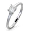 Certified Lucy 18K White Gold Diamond Engagement Ring 0.33CT-F-G/VS - image 1
