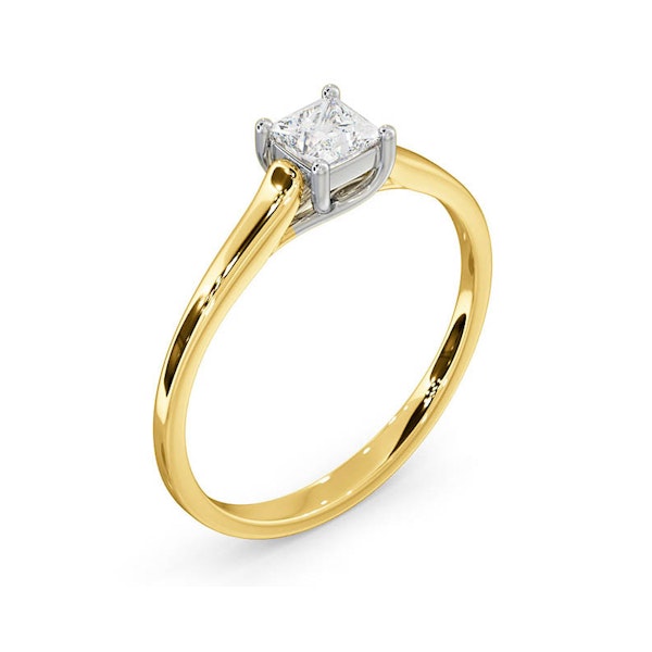 Certified Lucy 18K Gold Diamond Engagement Ring 0.33CT-G-H/SI - Image 2