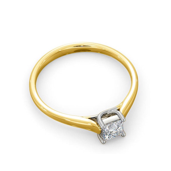 Certified Lucy 18K Gold Diamond Engagement Ring 0.33CT-F-G/VS - Image 4