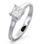 Certified Lucy 18K White Gold Diamond Engagement Ring 0.50CT-G-H/SI - image 1