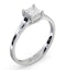 Certified Lucy 18K White Gold Diamond Engagement Ring 0.50CT-G-H/SI - image 2