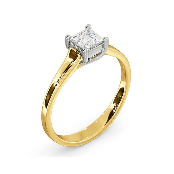 Certified Lucy 18K Gold Diamond Engagement Ring 0.50CT-G-H/SI - Image 2