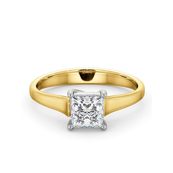 Certified Lucy 18K Gold Diamond Engagement Ring 0.75CT-G-H/SI - Image 3