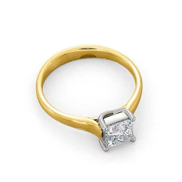 Certified Lucy 18K Gold Diamond Engagement Ring 0.75CT-F-G/VS - Image 4