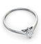 Engagement Ring Certified Marquise Diamond 0.25CT H/SI 18K White Gold - image 4