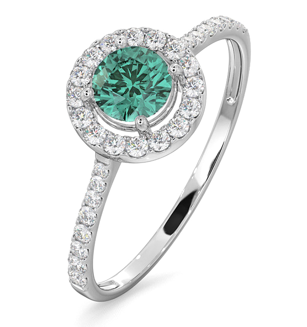 Emerald Halo Rings The Diamond Store