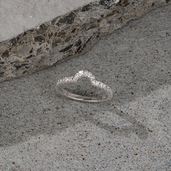 Diana Matching Wedding Band 0.40 ct G/Si Diamond in 18K White Gold - Image 2