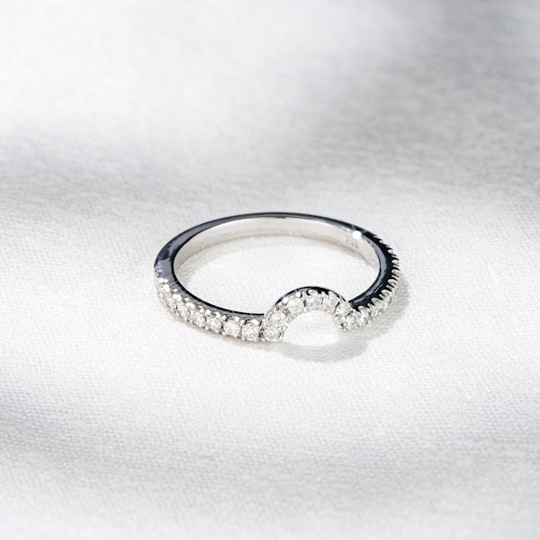 Diana Matching Wedding Band 0.40 ct G/Si Diamond in Platinum - Image 4
