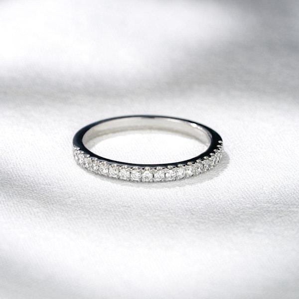 Elizabeth Matching Wedding Band 0.45ct G/Si Diamond in Platinum - Image 4