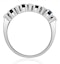 Sapphire 0.85ct And Diamond 9K White Gold Ring - image 3