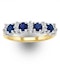 Sapphire 0.85ct And Diamond 9K Gold Ring - image 3