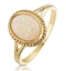 Opal 1.02CT 9K Yellow Gold Ring - image 1
