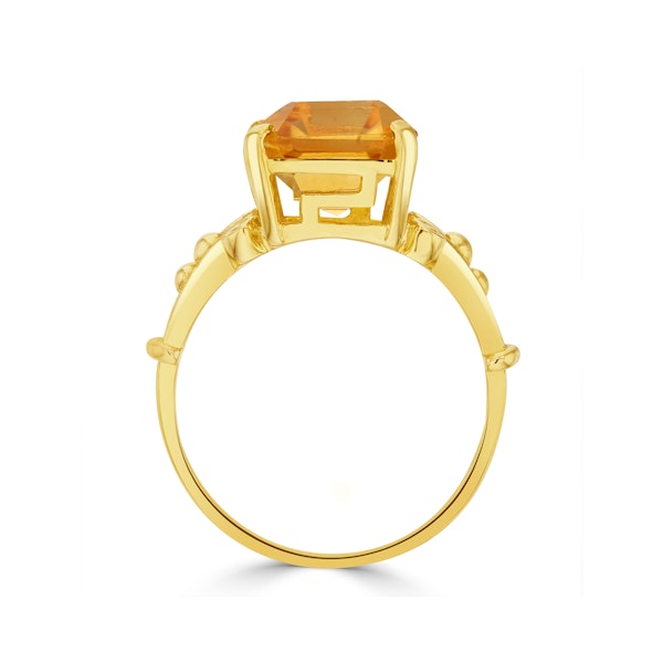 Citrine 14 x 10mm And 9K Gold Ring SIZES AVAILABLE N P R - Image 3