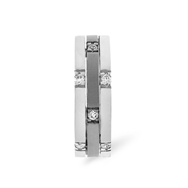 Mens 0.37ct H/Si Diamond Platinum Dress Ring - Image 2