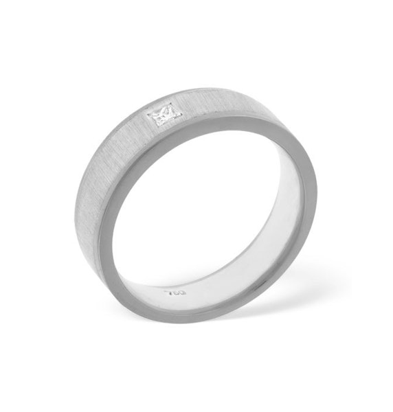 Mens 0.07ct H/Si Diamond Platinum Dress Ring - Image 3