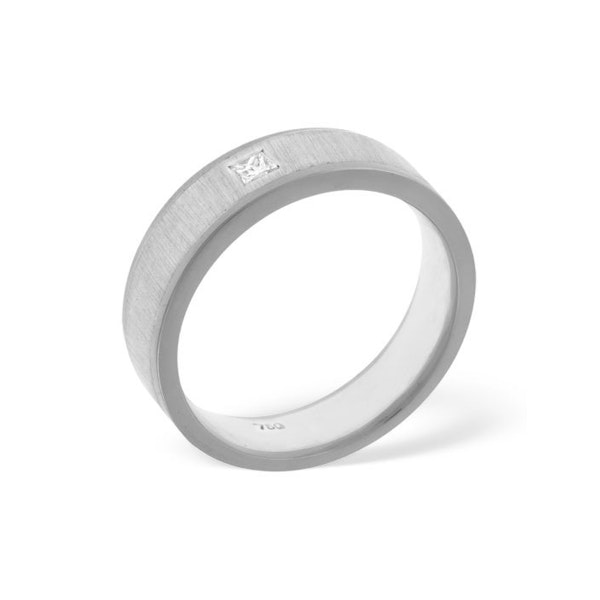 Leah Platinum Diamond Wedding Ring 0.07CT G/VS - Image 3