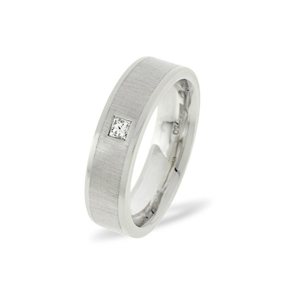 Leah 0.07CT H/SI Diamond and White Gold Wedding Ring - Image 1
